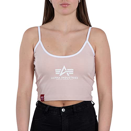 Alpha Industries Basic ML Cropped Tank Top Wmn Tank Top für Damen Pale Peach von Alpha Industries