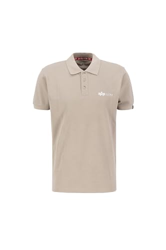 Alpha Industries Basic SL Poloshirt für Herren Vintage Sand von Alpha Industries