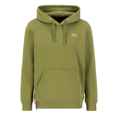 Alpha Industries Basic Small Logo Hoodie für Herren Moss Green von Alpha Industries
