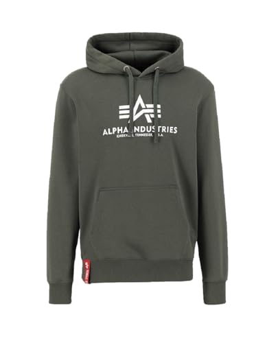 Alpha Industries Basic Small Logo Sweatshirt für Herren Moss Green von Alpha Industries