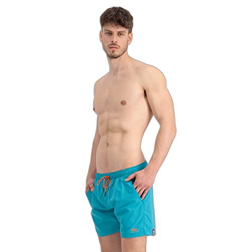 Alpha Industries Basic Swim Short Schwimmshort für Herren Blue Lagoon von ALPHA INDUSTRIES