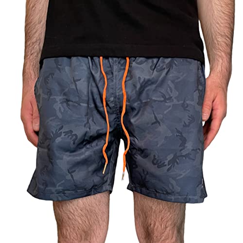 Alpha Industries Basic Swim Short Schwimmshort für Herren Navy Camo von ALPHA INDUSTRIES