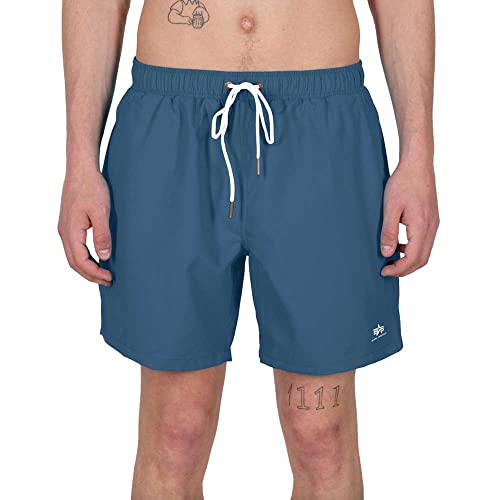 Alpha Industries Basic Swim Short Schwimmshort für Herren Vintage Marine von ALPHA INDUSTRIES