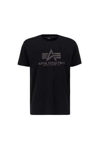 Alpha Industries Basic T Carbon T-Shirt für Herren Black/Black von ALPHA INDUSTRIES