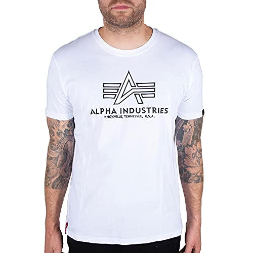 Alpha Industries Basic T Embroidery T-Shirt für Herren White von ALPHA INDUSTRIES