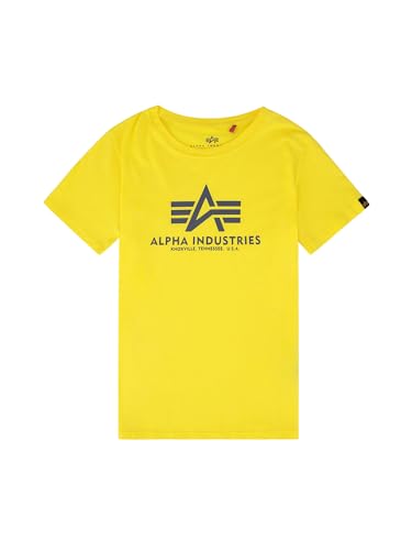 Alpha Industries Basic T Kids/Teens T-Shirt für Kinder Empire Yellow von ALPHA INDUSTRIES