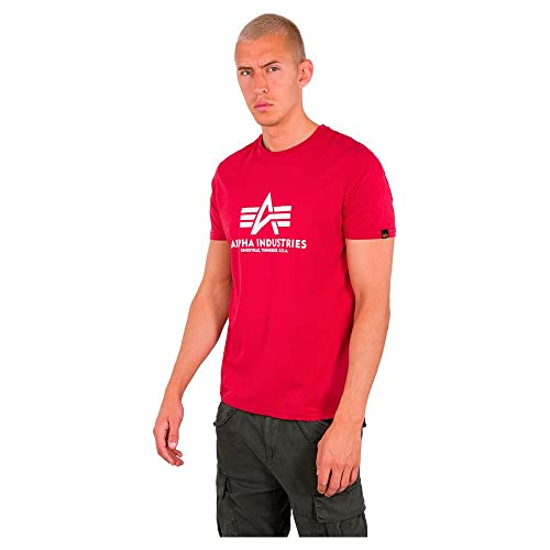 Alpha Industries Herren Basic T-Shirt, Dunkel Rot, S Alpha Industries Herren Basic T-Shirt, Dunkel Rot, S von ALPHA INDUSTRIES