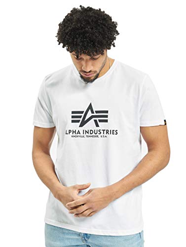 Alpha Industries Herren Basic T-Shirt, White, 5XL von ALPHA INDUSTRIES