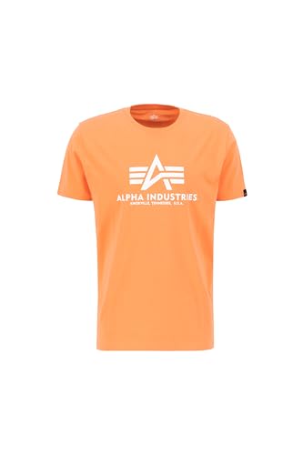 Alpha Industries Basic T-Shirt für Herren Tangerine von Alpha Industries
