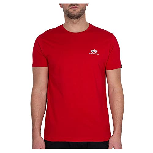 Alpha Industries Herren Basic T Small Logo T-Shirt, Blickdicht, RBF Red, XXL Alpha Industries Herren Basic T Small Logo T-Shirt, Blickdicht, RBF Red, XXL von ALPHA INDUSTRIES