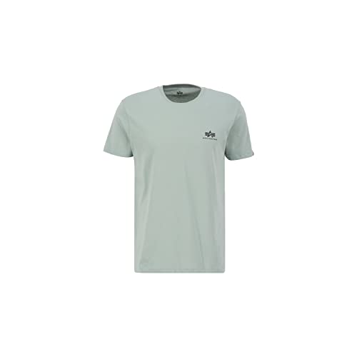 Alpha Industries Basic T Small Logo T-Shirt für Herren Dusty Green von ALPHA INDUSTRIES