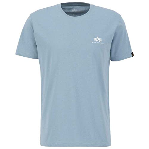 Alpha Industries Basic T Small Logo T-Shirt für Herren Greyblue von Alpha Industries