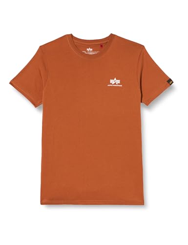 Alpha Industries Basic T Small Logo T-Shirt für Herren Hazel Brown von Alpha Industries