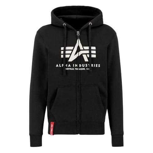 Alpha Industries Basic Zip PP Hoodie für Herren Black Alpha Industries Basic Zip PP Hoodie für Herren Black von ALPHA INDUSTRIES