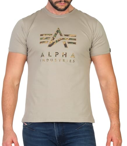 Alpha Industries Camo PP T T-Shirt für Herren Vintage Sand von ALPHA INDUSTRIES