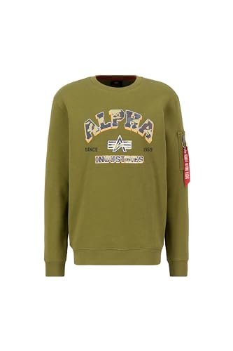 Alpha Industries College Camo Sweatshirt für Herren Moss Green Alpha Industries College Camo Sweatshirt für Herren Moss Green von ALPHA INDUSTRIES