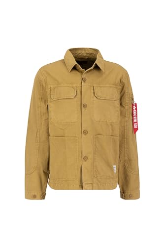 Alpha Industries Color Block Overshirt für Herren Khaki von Alpha Industries