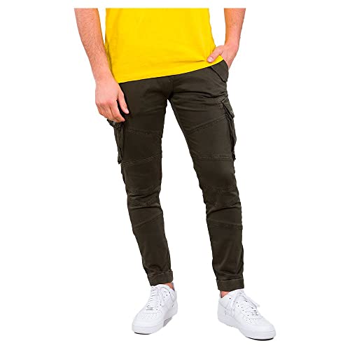 Alpha Industries Herren Combat Pant LW Damen Freizeithose, Greyblack, 32 von ALPHA INDUSTRIES