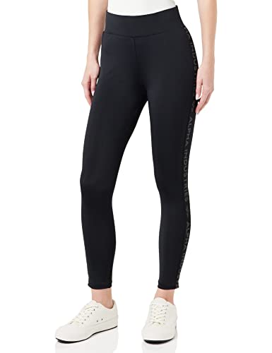 Alpha Industries Damen AI Stripe Leggings, Black, X-Small von ALPHA INDUSTRIES