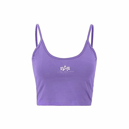 Alpha Industries Damen Basic Crop SL Wmn Tank Top T-Shirt, Electric Violet, Small von ALPHA INDUSTRIES