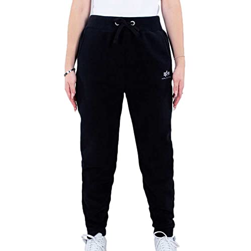 Alpha Industries Damen Basic Jogger Polar Fleece Jogginghose Trainingshose, Black, S von Alpha Industries