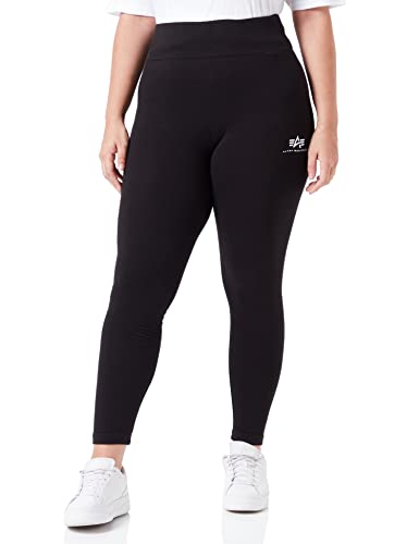 Alpha Industries Damen Basic SL Wmn Frauen Leggings, Black, XS von ALPHA INDUSTRIES