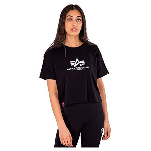 Alpha Industries Damen Basic T COS Frauen T-Shirt, Black, M von ALPHA INDUSTRIES