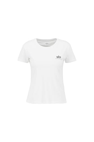 Alpha Industries Damen Basic T Small Logo T-Shirt, White, Large Alpha Industries Damen Basic T Small Logo T-Shirt, White, Large von ALPHA INDUSTRIES