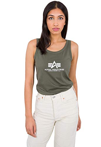 Alpha Industries Damen Basic Tank Top, Dark Olive, XL Alpha Industries Damen Basic Tank Top, Dark Olive, XL von ALPHA INDUSTRIES