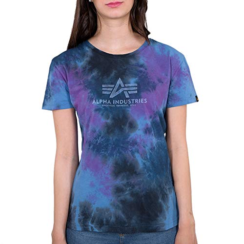 Alpha Industries Damen Basic Wmn T-Shirt, Galaxy Batik, S von ALPHA INDUSTRIES