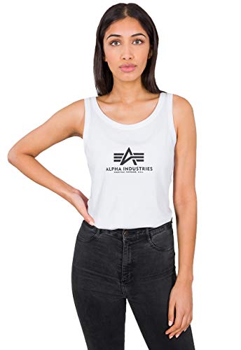 Alpha Industries Damen Basic Wmn Tank Top T-Shirt, White, M von ALPHA INDUSTRIES