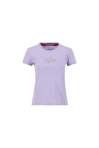 Alpha Industries Damen Crystal T wmn T-Shirt, Pale Violet, Large von ALPHA INDUSTRIES