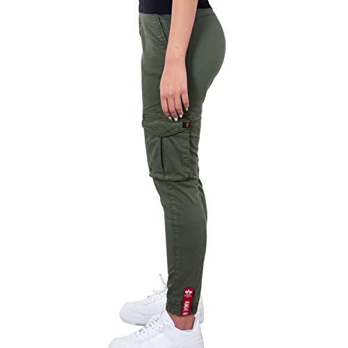 Alpha Industries Damen Field Pant Wmn Freizeithose, Dark Olive, L von ALPHA INDUSTRIES