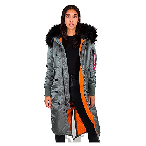 Alpha Industries Damen Long Fishtail Wmn Winterjacke, Vintage Green, XL Alpha Industries Damen Long Fishtail Wmn Winterjacke, Vintage Green, XL von ALPHA INDUSTRIES