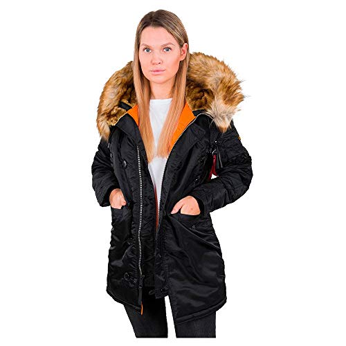 Alpha Industries Damen N3B VF 59 Wmn Winterjacke, Black, L von Alpha Industries