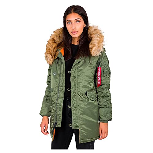 Alpha Industries Damen N3B VF 59 Wmn Winterjacke, Sage-Green, L von ALPHA INDUSTRIES