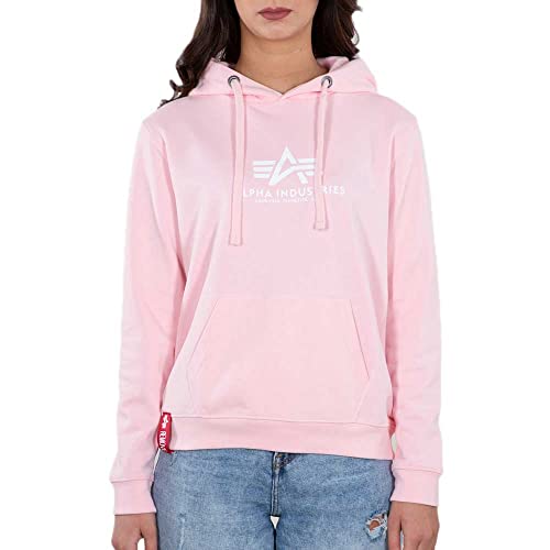 Alpha Industries Damen New Basic Hoody Kapuzenpullover, Pastel Mint, S von Alpha Industries