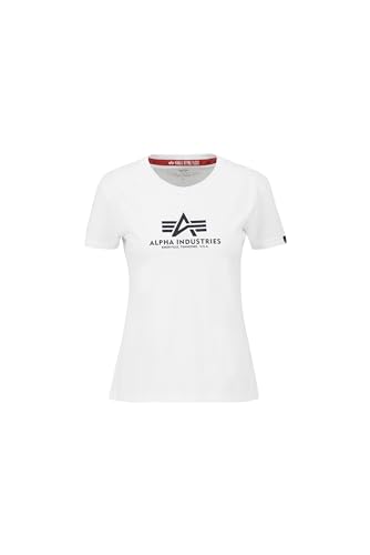 Alpha Industries Damen New Basic T G wmn T-Shirt, White, L von ALPHA INDUSTRIES