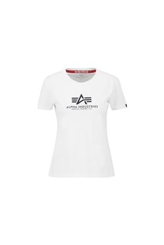 Alpha Industries Damen New Basic T G wmn T-Shirt, White, M von ALPHA INDUSTRIES