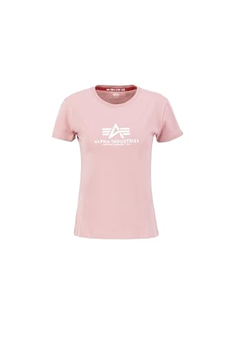 Alpha Industries Damen New Basic T-Shirt, Silver Pink, XS von ALPHA INDUSTRIES