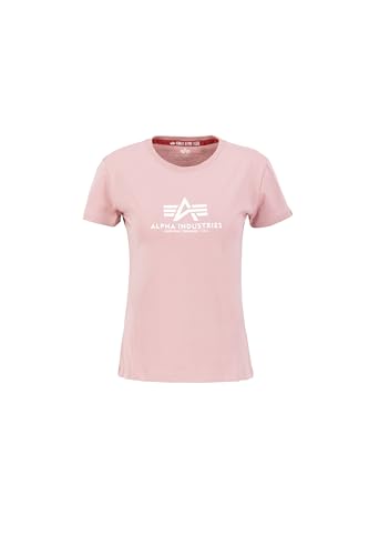 Alpha Industries Damen New Basic T-Shirt, Silver Pink, XS von Alpha Industries