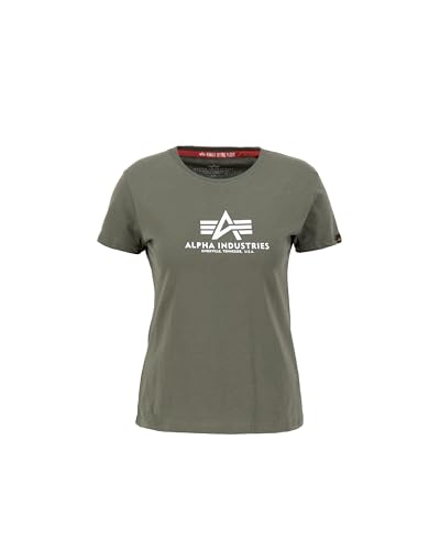 Alpha Industries Damen New Basic T-Shirt, Dark Olive, M Alpha Industries Damen New Basic T-Shirt, Dark Olive, M von ALPHA INDUSTRIES