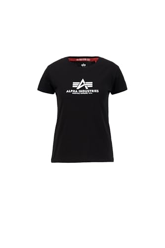 Alpha Industries Damen New Basic T Wmn T-Shirt, Black, XS EU von ALPHA INDUSTRIES