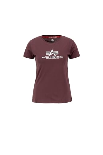 Alpha Industries Damen New Basic T Wmn T-Shirt, Deep Maroon, XS von ALPHA INDUSTRIES