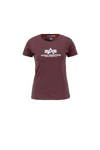 Alpha Industries New Basic T Wmn T-Shirt für Damen Deep Maroon von Alpha Industries