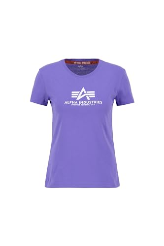Alpha Industries Damen New Basic T Wmn T-Shirt, Electric Violet, 42 von ALPHA INDUSTRIES