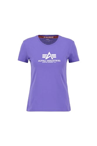 Alpha Industries Damen New Basic T Wmn T-Shirt, Electric Violet, Large von ALPHA INDUSTRIES