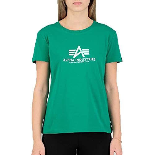 Alpha Industries Damen New Basic T Wmn T-Shirt, Jungle Green, XS Alpha Industries Damen New Basic T Wmn T-Shirt, Jungle Green, XS von ALPHA INDUSTRIES