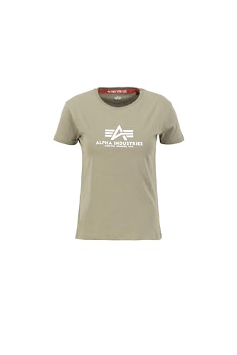 Alpha Industries Damen New Basic T Wmn T-Shirt, Olive, S von ALPHA INDUSTRIES