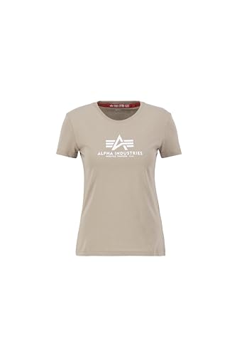 Alpha Industries Damen New Basic T Wmn T-Shirt, Vintage Sand, 38 von ALPHA INDUSTRIES